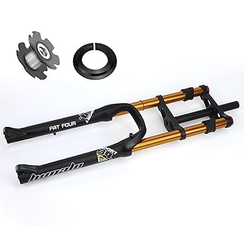 Amazon | 26インチ 自転車サスペンションフォーク 4.0 ファット